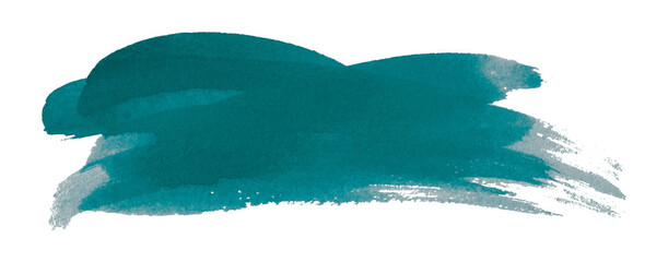 green watercolor background. Artistic hand paint. Isolated on transparent background.