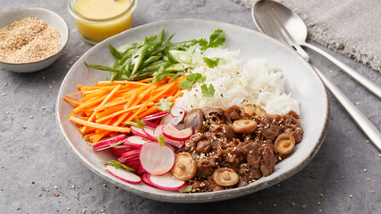 Asian jackfruit bowl