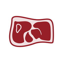 Meat logo  icon illustration