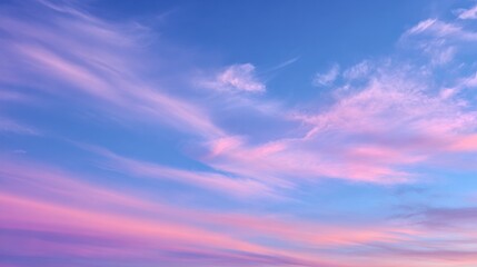 Obraz premium A Minimalist Blue Hour Sky With A Serene Color Gradient