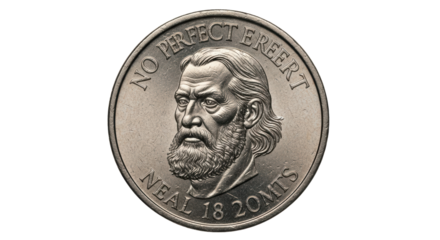 Isolated Coin with Face