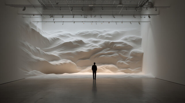 Minimal Strange Gray Design with White Space