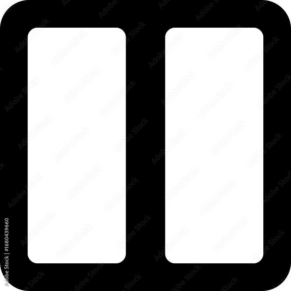 Poster pause symbol stop break wait media player