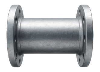 Galvanized steel pipe coupling with flanged ends