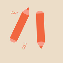 Back to School Flat Illustration, Kids with Books, Stationery, School Supplies, Education Concept, Learning, Study, Classroom, Knowledge, Academic Year, Cartoon Vector, September Design