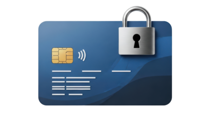 Isolated Credit Card Security Lock