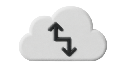 Isolated Cloud with Arrows