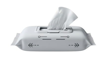 Isolated Wet Wipes