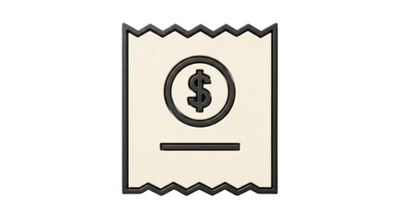 Isolated Financial Document