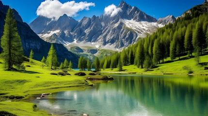 lake in the mountains