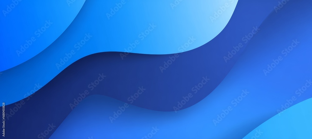 Poster modern dynamic blue gradient color wave texture background. generative ai technology.
