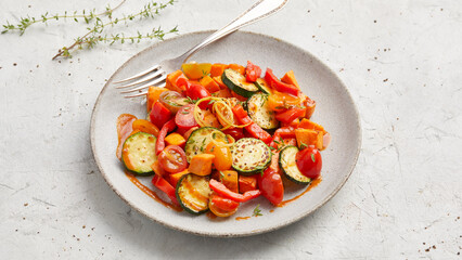 Mediterranean sweet potato skillet