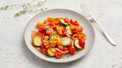 Mediterranean sweet potato skillet