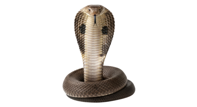 Isolated Cobra Snake