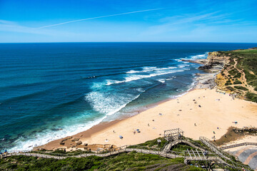 Ribeira de Ilhas beach in Ericeira, is part of the world surf reserve in Ericeira Portugal.