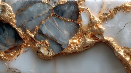 Luxurious marble and gold mineral surface high resolution picture
