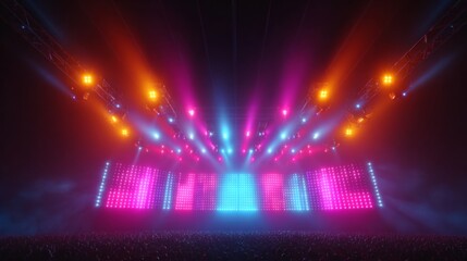 Stage lighting, light, and sound come together to create an incredible spectacle. Perfect for musical performances, theaters, and live events.