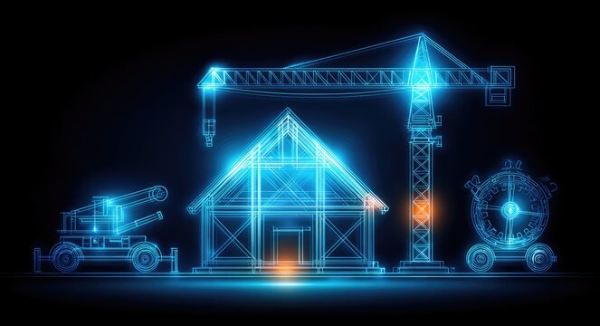 Digital house under construction