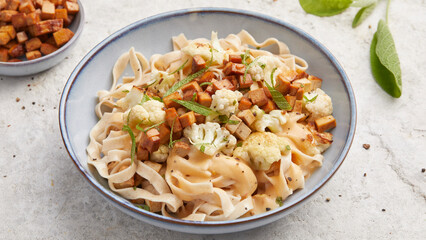 Pasta with sage and cauliflower
