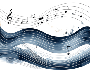 music notes background