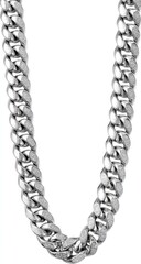 Obraz premium Heavy silver curb chain necklace