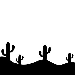 Cactus Silhouette Design