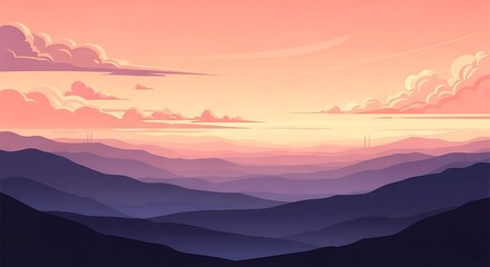 Obraz premium Sunrise Mountain View.