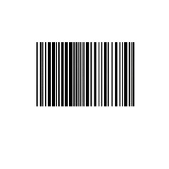 Fototapeta premium Black and white barcode for product identification isolated on transparent background