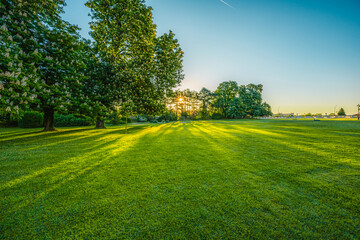 Festetics Palace is located in the town of Keszthely, Zala, Hungary near the Lake Balaton.
