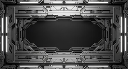 Futuristic Portal Technology Architecture Design.