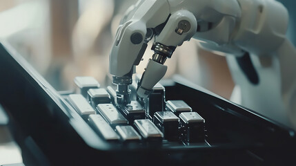 Robotic Arm Interacting with a Keyboard