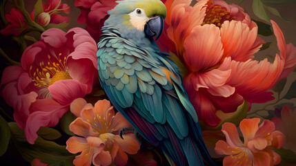 Obraz premium blue and yellow macaw