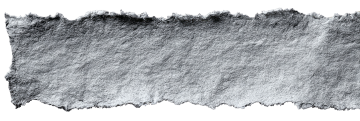 Gray torn piece of paper