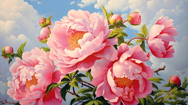 pink magnolia flowers