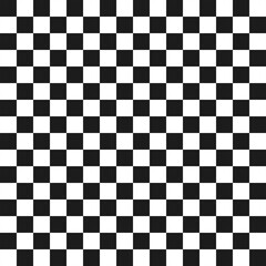 Obraz premium Black checkerboard, checkered, gingham, plaid, tartan pattern background. Classic racing flag design. Checkered plaid seamless texture. Vintage chessboard with flat style. Retro squares design.