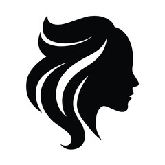 silhouette of a girl face 