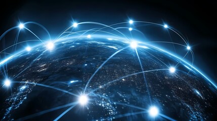 Obraz premium Quantum Internet Nod