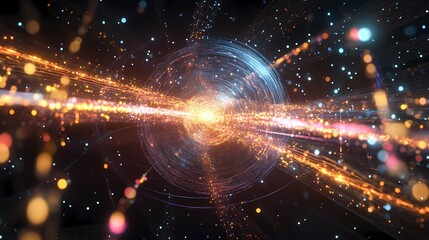 Obraz premium Quantum Internet Nod