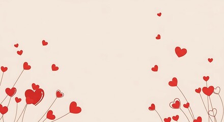 Floating Hearts, Romantic, Lovely Image.