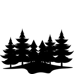 Pine Tree Silhouette 