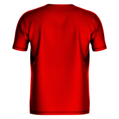 Use this Back View Classic Jersey T Shirt Mockup In Oriental Red Color, is an easy and stylish way...