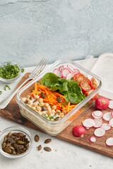 Chickpea salad with sesame