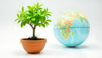 Obraz premium easter egg plant in pot, 8k image