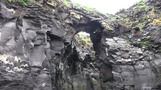 Natural Rock Arch Between Hellnar and Arnarstapi, Sn&aelig;fellsnes Peninsula, Iceland