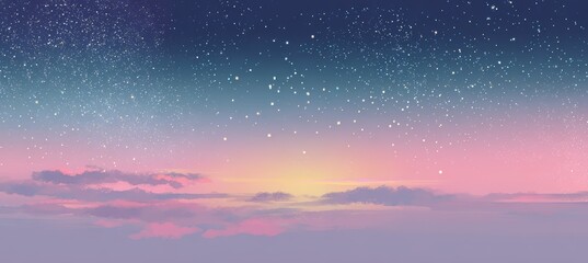 Obraz premium Blue orange dawn dusk sky space. Generative AI technology. 