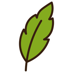 Cute Leaf Sticker
