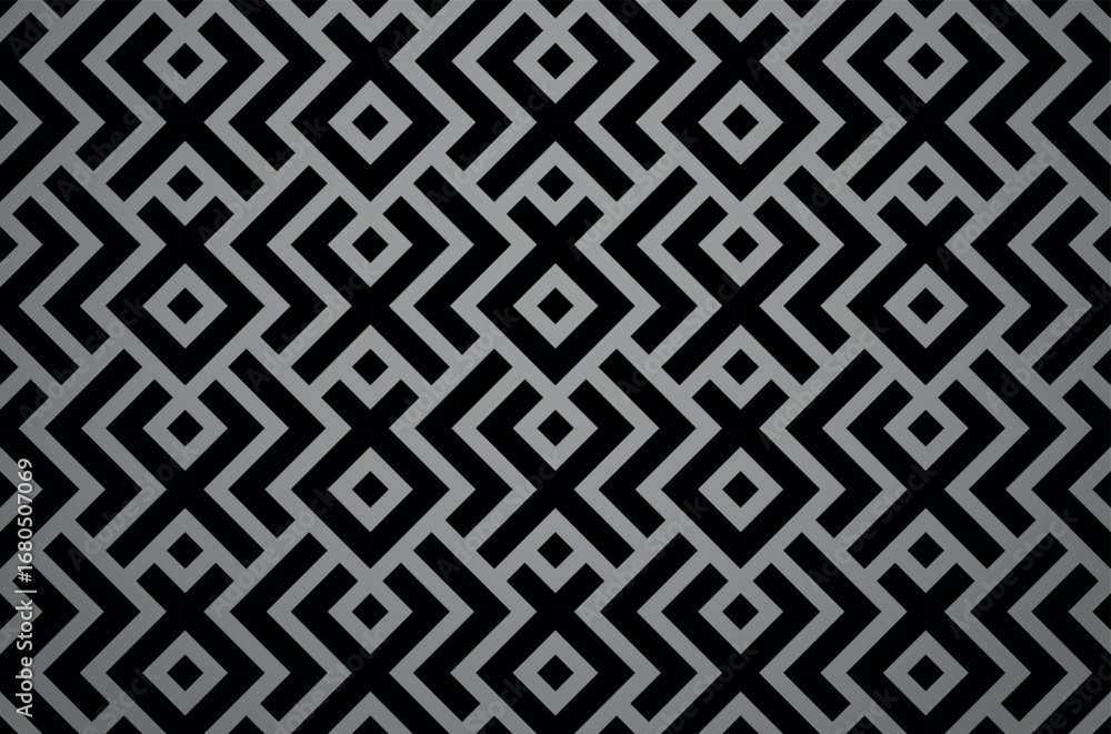 Poster abstract geometric pattern. a seamless vector background. gray and black ornament. graphic modern pa