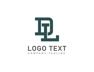 D L letter logo template