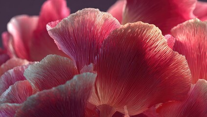 Close-up of delicate, vibrant, pink flower petals