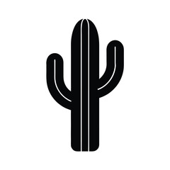 Obraz premium Desert Cactus Icon Vector Illustration